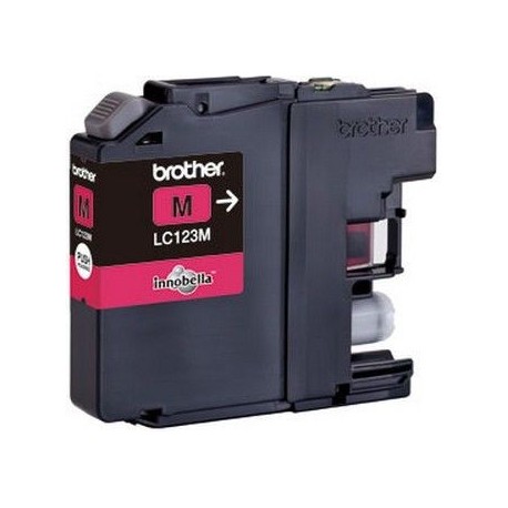 Cartuccia Comp. con BROTHER LC121 LC123 Magenta New-Chip