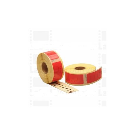 Etichette a Rotolo 25X54mm 11352 Rosse Comp. con Dymo S0722520