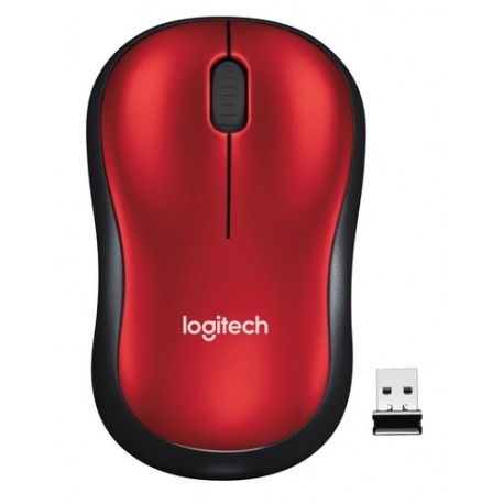 LOGITECH MOUSE OTTICO WIRELESS M185 ROSSO 910-002240