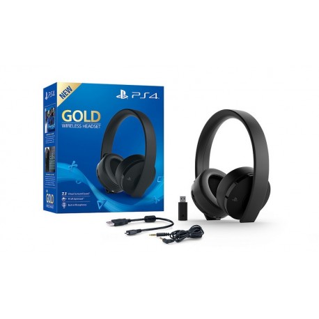 SONY PS4 CUFFIA GOLD WIRELESS HEADSET + FORTNITE VOUCHER 2019 IT