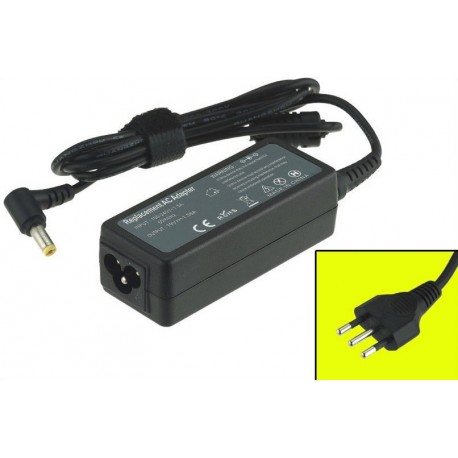 Alimentatore caricabatterie per Acer Aspire One 521 531H P531 532H 533 751 D257 serie 19V - 1.58 Ampere 30W