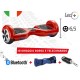 HOVERBOARD ROSSO 6,5 LUCI LED BLUETOOTH SPEAKER BORSA E TELECOMANDO