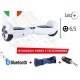 HOVERBOARD BIANCO 6,5 LUCI LED BLUETOOTH SPEAKER BORSA E TELECOMANDO