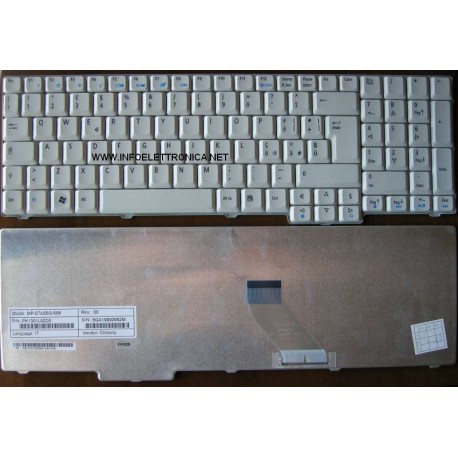 Tastiera italiana compatibile con Acer Aspire 7100 7220 7320 7520 7700 7700G 7720 SERIE