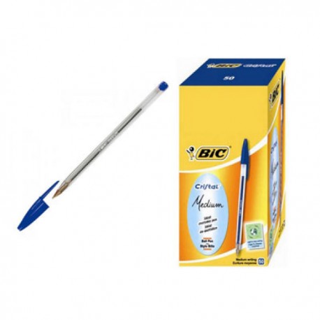 PENNE a Sfera BIC CRISTAL BLU - Conf. 50pz