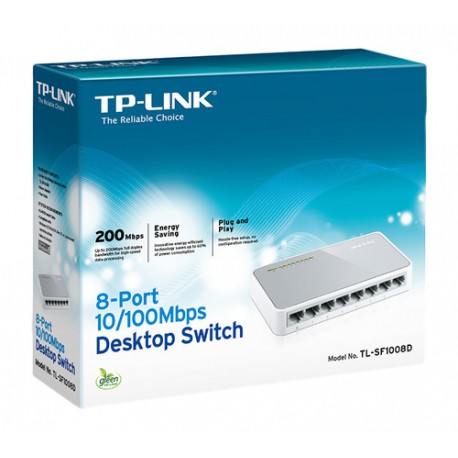 TPLINK HUB SWITCH 8 PORTE 10/100 TL-SF1008D