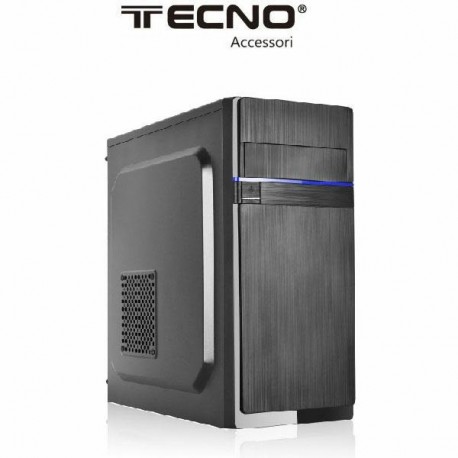 TECNO PC CASE ATX 500W BIG FAN 12CM USB2.0 NERO TC-938