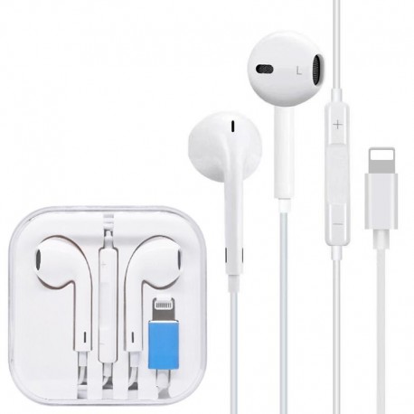 AURICOLARI CON MICROFONO LIGHTNING CON SCATOLA EARPHONE