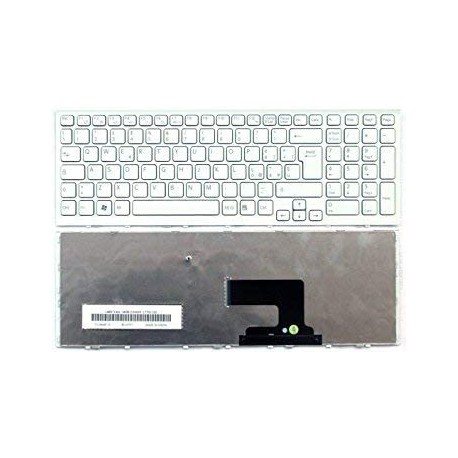 Tastiera italiana bianca compatibile con Sony Vaio PCG-71911M serie 148971441 completa di frame