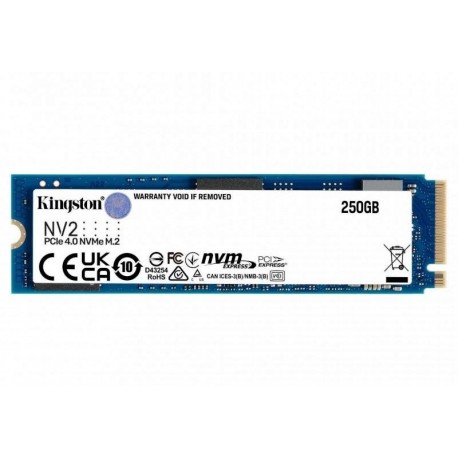 KINGSTON HARD DISK SSD 250GB NV2 M.2 NVME